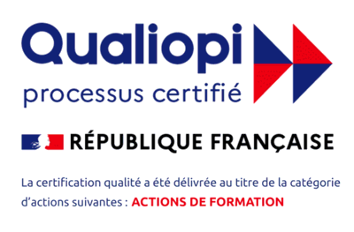 Qualiopi, processus certifié, République française. La certification qualité a été délivrée au titre de la catégorie d'actions suivante : actions de formation